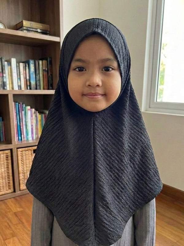 Kids Crinkle Nor Hijab